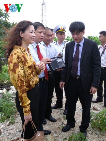 VOV delegation visits Big Truong Sa island  - ảnh 3