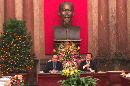 Effective cooperation between President and Vietnam Fatherland Front - ảnh 1