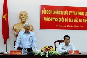 NA Vice Chairman Uong Chu Luu visits Ca Mau - ảnh 1