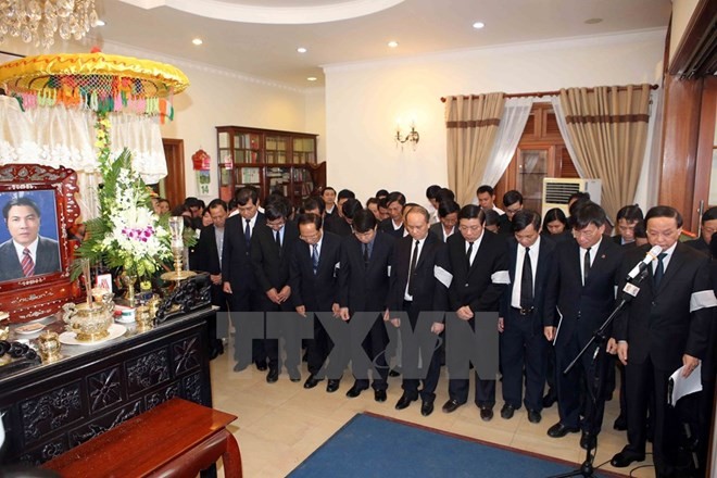 Leaders pay respect to Party Internal Affairs Commission’s head - ảnh 1