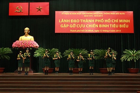Meeting of war veterans in HCM city to mark 40th anniversary of national reunification - ảnh 2