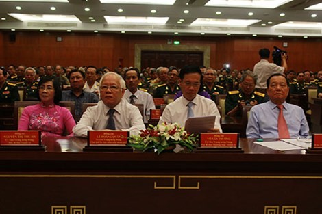 Meeting of war veterans in HCM city to mark 40th anniversary of national reunification - ảnh 1