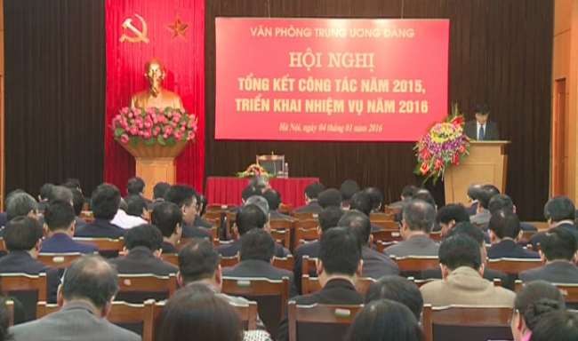 Party Central Committee’s Office plans for 2016 - ảnh 1