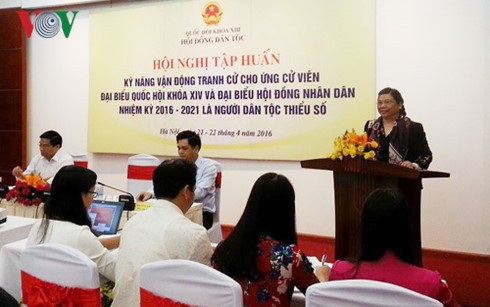 Training on campaigning for ethnic candidates - ảnh 1