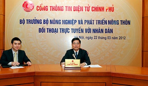 越南农业与农村发展部部长高德发与网民在线对话 - ảnh 1