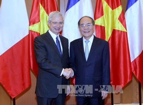 越南国会主席阮生雄与法国国民议会议长巴尔托洛内举行会谈 - ảnh 1