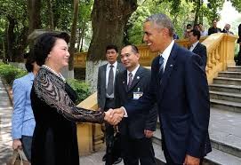越南国会主席阮氏金银会见美国总统奥巴马 - ảnh 1