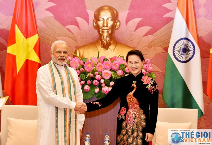 越南国会主席阮氏金银对印度进行访问 - ảnh 1