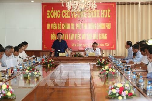 越南政府副总理王庭惠：今后5年，后江省 要成为九龙江平原发达省份 - ảnh 1