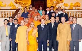 Vize-Premierminister Phuc empfängt buddhistische Delegation aus Kambodscha - ảnh 1