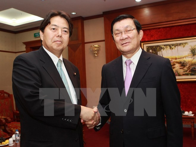 Staatspräsident Truong Tan Sang empfängt japanischen Landwirtschaftsminister - ảnh 1