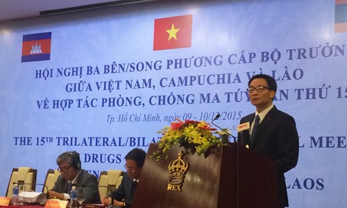 Kambodscha, Laos und Vietnam arbeiten im Drogenkampf zusammen - ảnh 1