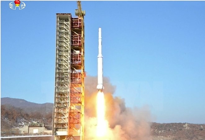 USA, Südkorea und Japan diskutieren online über Satellitenstart Nordkoreas - ảnh 1