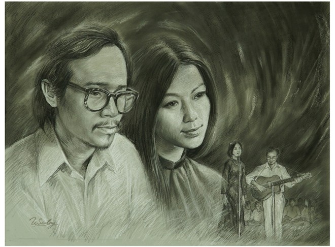 Portraits von Trinh Cong Son mit Liebe seiner Musik malen - ảnh 1