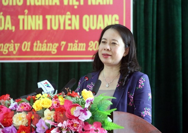 Vizestaatspräsidentin Vo Thi Anh Xuan auf Arbeitsbesuch in Tuyen Quang - ảnh 1