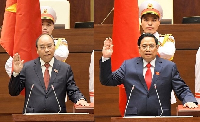Glückwunschtelegramme aus Laos und China an vietnamesische Spitzenpolitiker - ảnh 1
