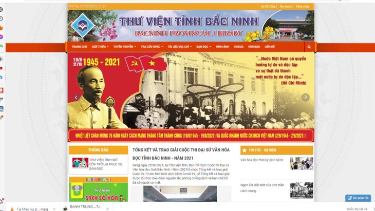 Bibliothek aus Bac Ninh eröffnet Website mit Multisprachen für Kinderleser - ảnh 1