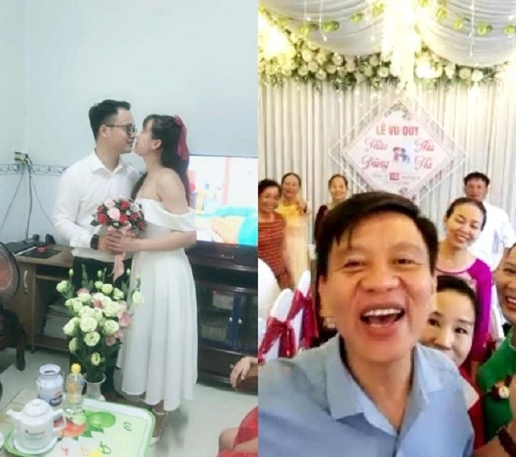 Einzigartige Hochzeiten in Vietnam während der COVID-19-Pandemie - ảnh 14