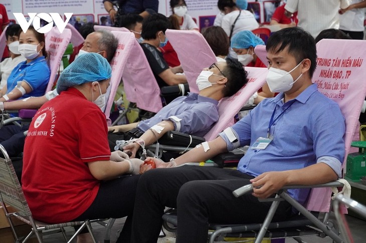 Ho Chi Minh Stadt startet Blutspenden-Kampagne „Xuan Hong-Fest 2022“ - ảnh 1