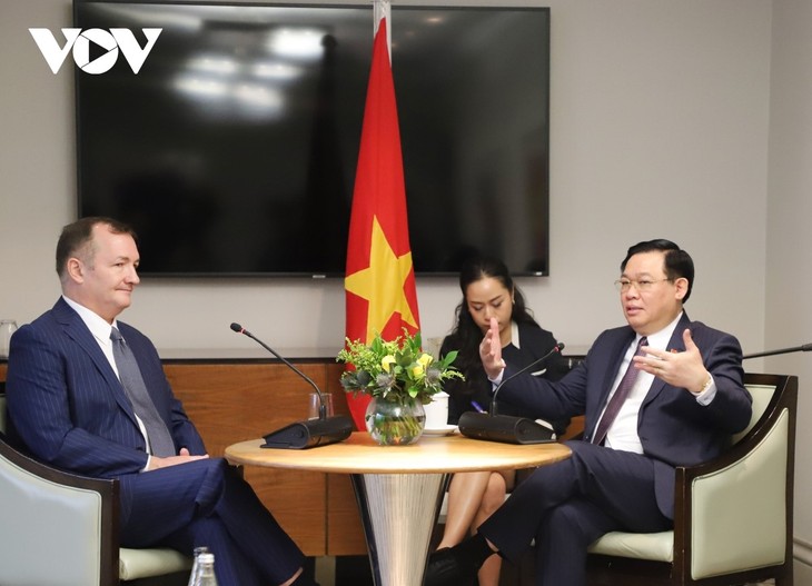 Parlamentspräsident Vuong Dinh Hue trifft britische Investoren in Vietnam - ảnh 1