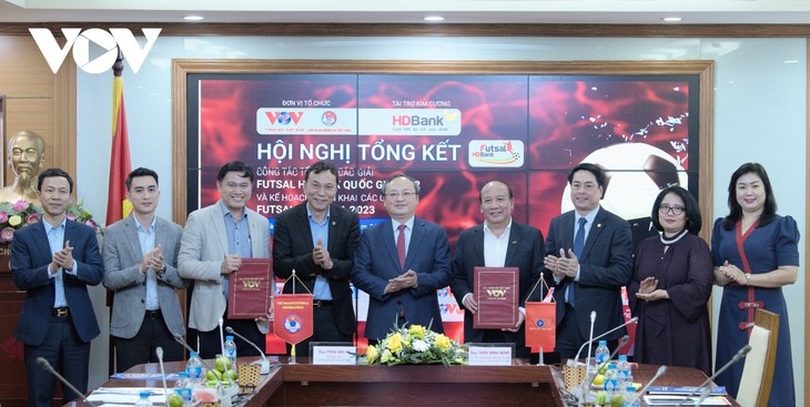 VOV, VFF und HDBank veranstalten gemeinsam vietnamesische Futsal-Meisterschaft 2023 - ảnh 1