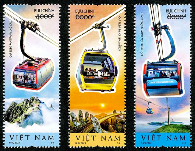 Ausgabe der Briefmarken über Seilbahn in Vietnam - ảnh 1