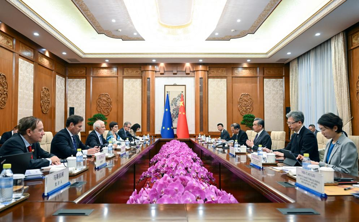 EU und China führen hochrangigen Dialog - ảnh 1