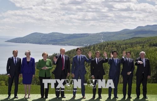ກອງປະຊຸມສຸດຍອດ G7  ເປີດກວ້າງ ອອກຖະແຫຼງການຮ່ວມ ໂດຍເຕື້ອງເຖິງຫຼາຍບັນຫາ - ảnh 1