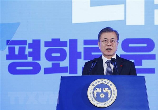 한국 대통령, 조선 비핵화 속도 진전 호소 - ảnh 1