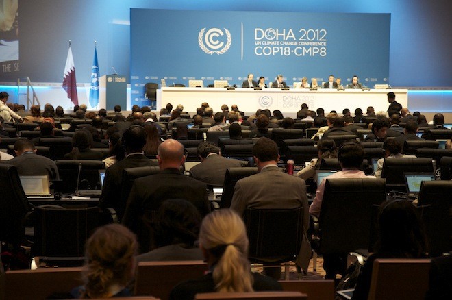 UN climate conference agrees on extension of Kyoto Protocol - ảnh 1
