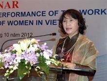 Vietnam por el progreso de la mujer - ảnh 1