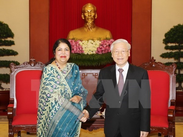 Máximo dirigente partidista vietnamita respalda los nexos con Bangladesh - ảnh 1