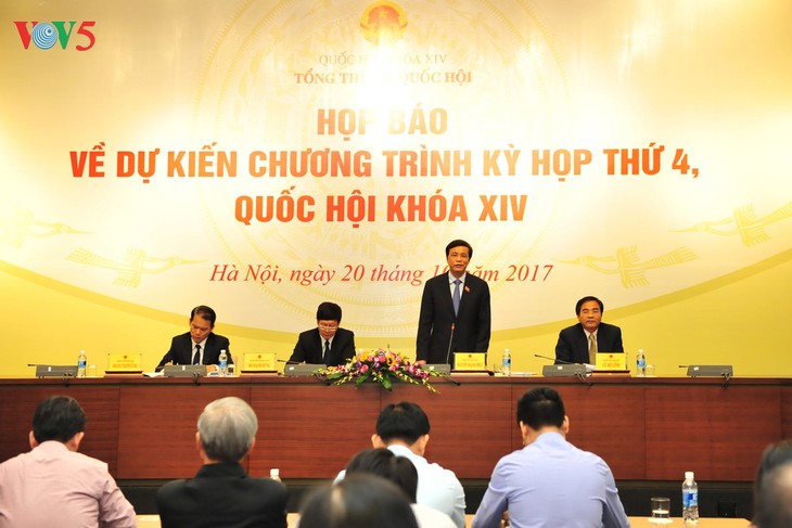 El cuarto período de sesiones del Parlamento de Vietnam se inaugurará el próximo 23 de octubre - ảnh 1