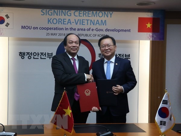Vietnam y Corea del Sur cooperan en la construcción del gobierno electrónico - ảnh 1