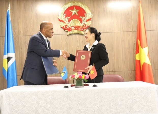 Vietnam establece relaciones diplomáticas con Santa Lucía - ảnh 1