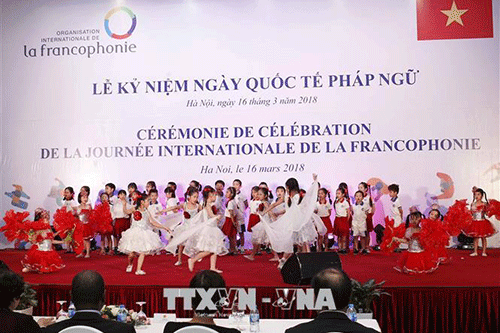 Estudiantes vietnamitas entusiasmados con el Día Internacional de la Francofonía - ảnh 1