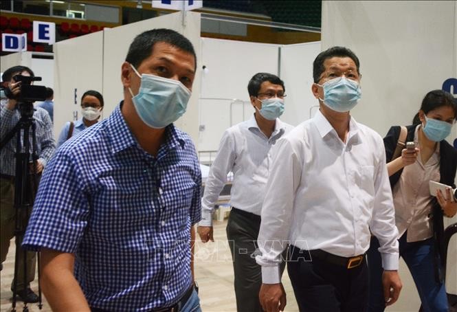 Tratan de poner en funcionamiento hospital de campaña en Tien Son el 14 de agosto - ảnh 1