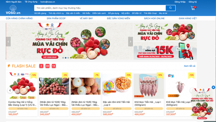 Pabellones de productos vietnamitas en línea, base para el ecosistema de comercio electrónico nacional - ảnh 1
