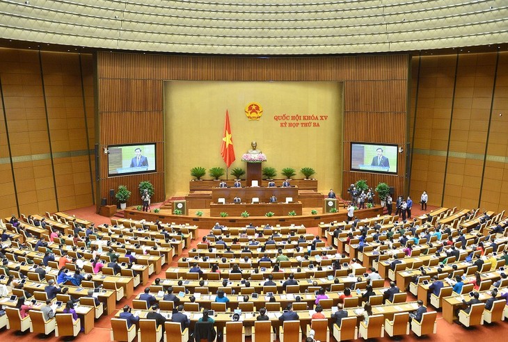Continúa la agenda del tercer período de sesiones del Parlamento vietnamita - ảnh 1