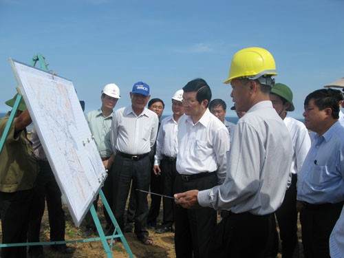 Presidente vietnamita prosigue su visita de trabajo en Ninh Thuan - ảnh 1