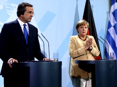 Canciller alemana quiere mantener a Grecia en Eurozona - ảnh 1