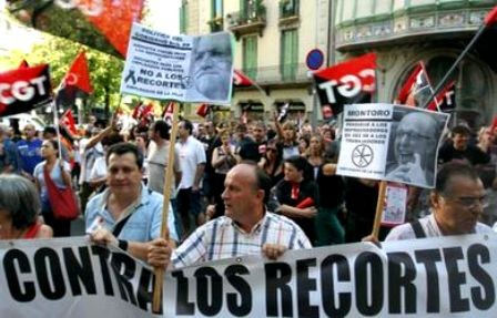 Manifestantes vuelven a tomar calles de Madrid - ảnh 1