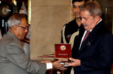 Ex presidente brasileño Lula da Silva recibe Premio Indira Gandhi - ảnh 1