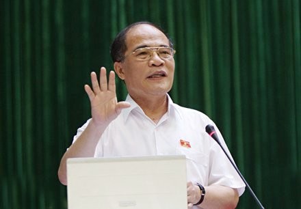 Presidente del Parlamernto revisa construcción de nuevo campo en Tan Trao - ảnh 1