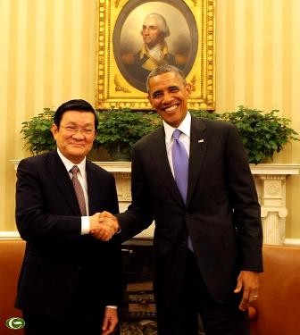 Presidentes de Vietnam y Estados Unidos abogan por más cooperación - ảnh 1