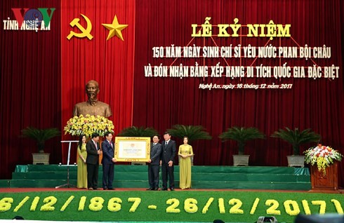 Le 150ème anniversaire du nationaliste Phan Boi Chau célébré à Nghe An - ảnh 1