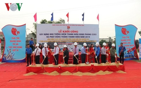 Quang Binh : construction d’un monument à la mémoire des jeunes volontaires - ảnh 1