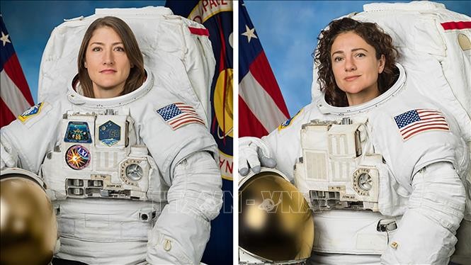 Première sortie d’un duo 100% féminin dans l’espace pour les astronautes américaines  - ảnh 1