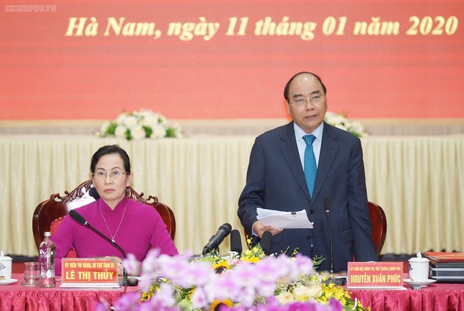 Nguyên Xuân Phuc rencontre les autorités de Hà Nam - ảnh 1