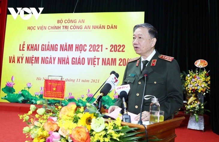 Tô Lâm à la rentrée de l’Académie politique de la Sécurité nationale - ảnh 1